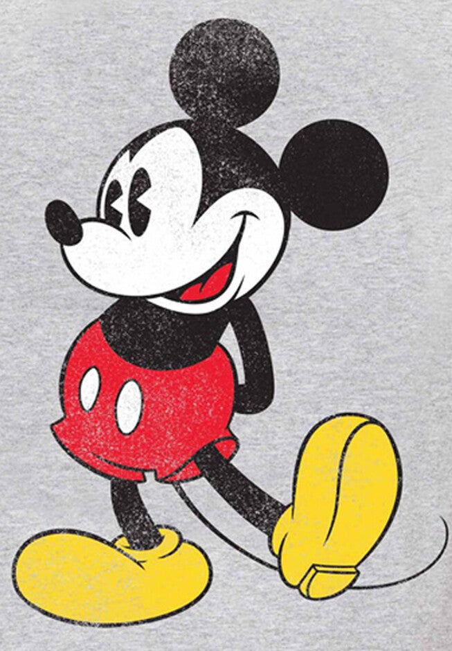 Men's Disney Mickey Mouse Short Sleeve T-Shirt Heather Gray, , alternate image number 2