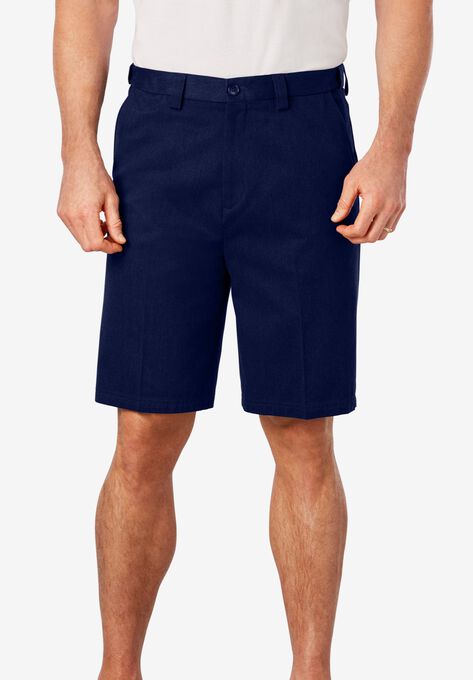 Wrinkle-Free Expandable Waist Plain Front Shorts, , on-hover image number null