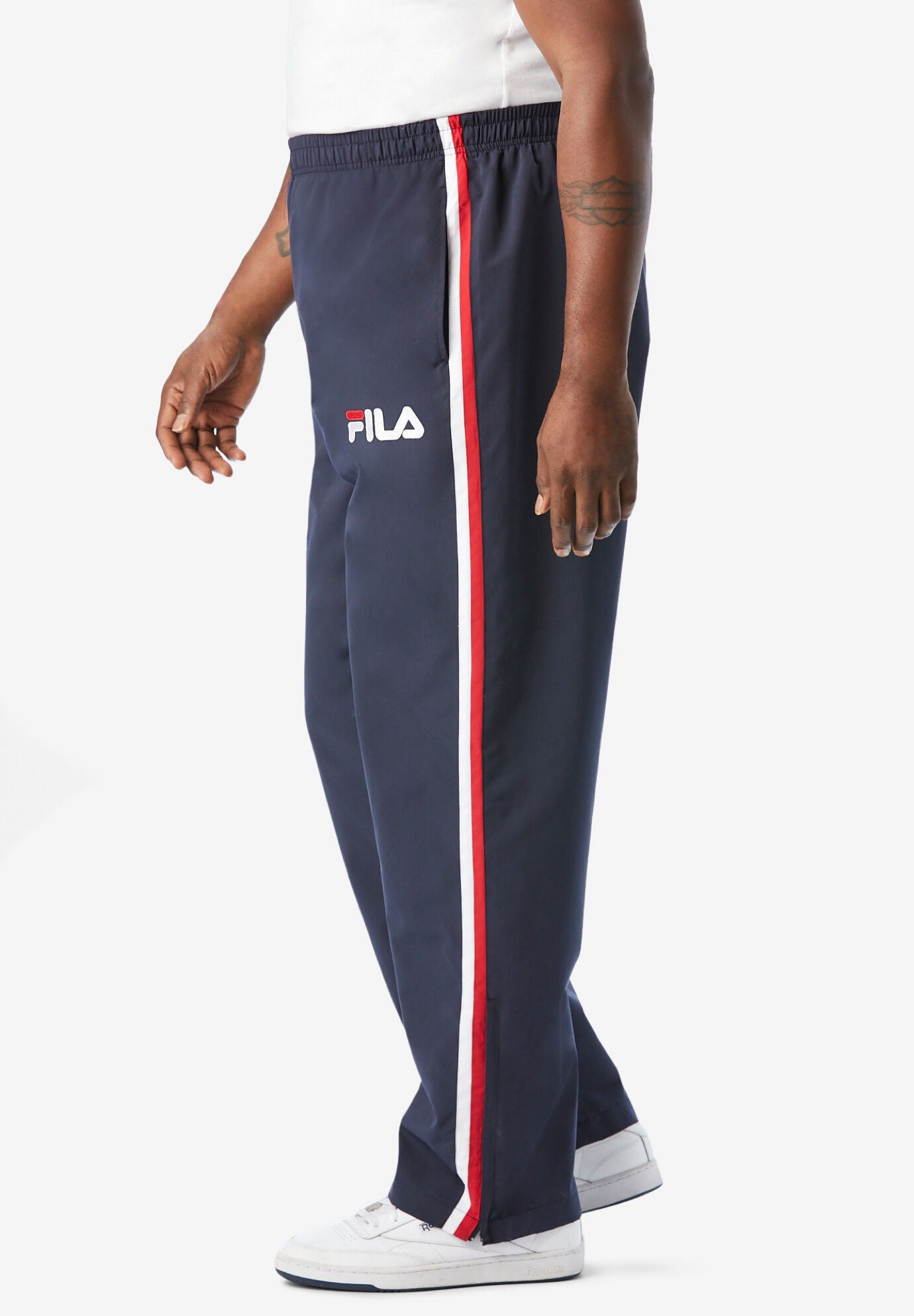 Fila side stripe pants sales