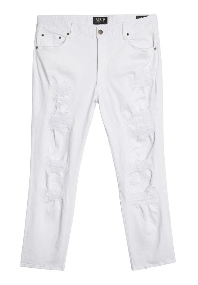MVP Collections® Distressed Denim Jeans, , alternate image number null