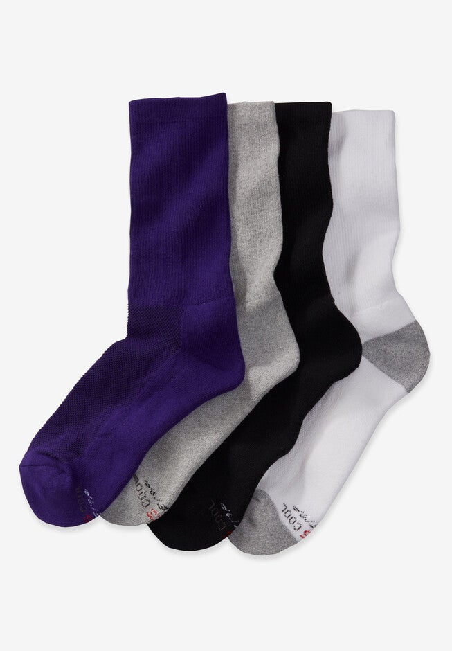 Hanes® 4-Pack Crew Socks, MULTI, hi-res image number null
