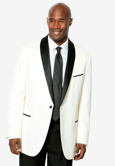 KS Signature Tuxedo Jacket, WHITE, hi-res image number null