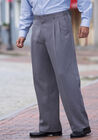 KS Signature No Hassle® Classic Fit Expandable Waist Double-Pleat Dress Pants, , alternate image number null
