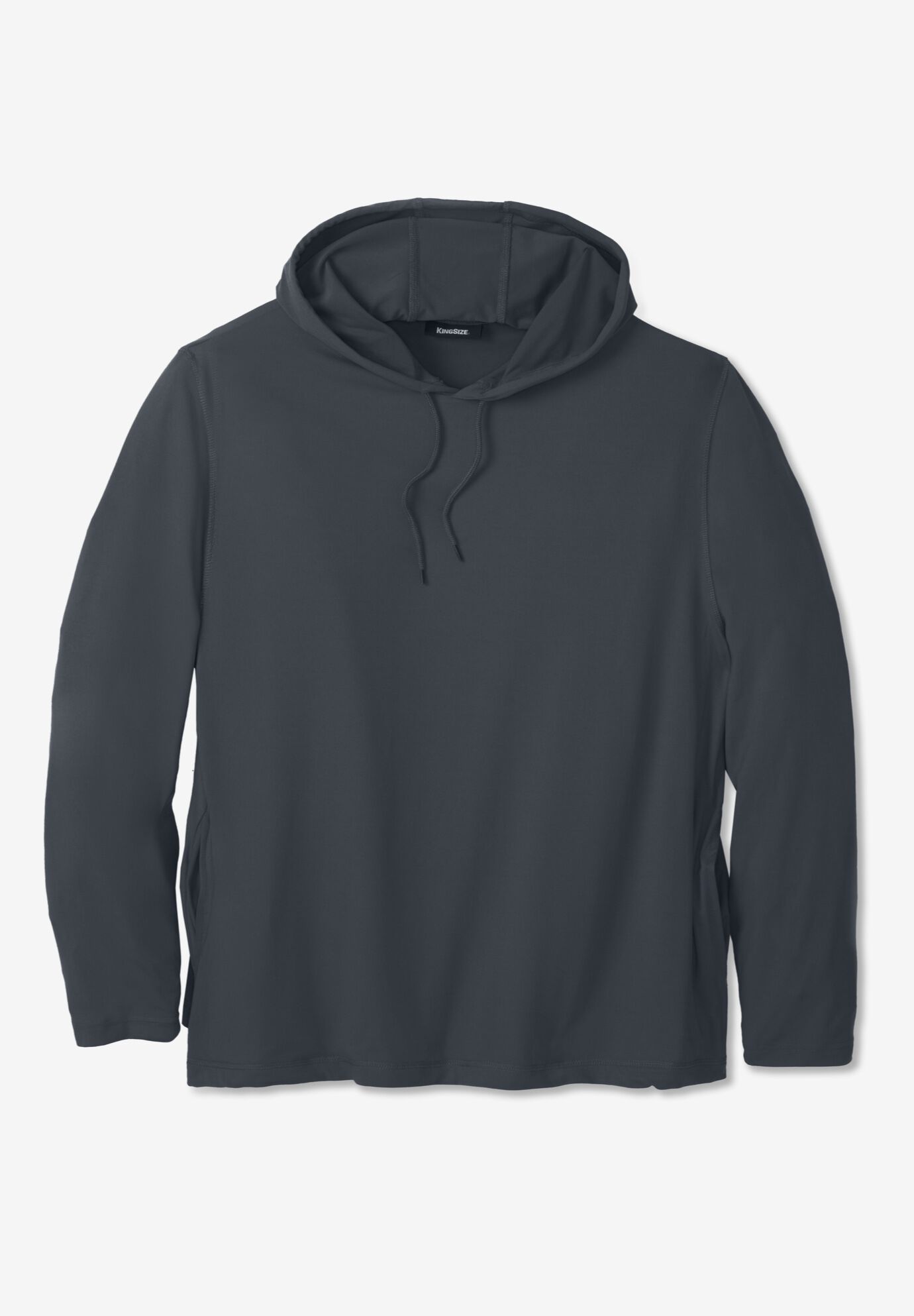 Super Soft Jersey Pullover Hoodie, CHARCOAL, on-hover image number 1