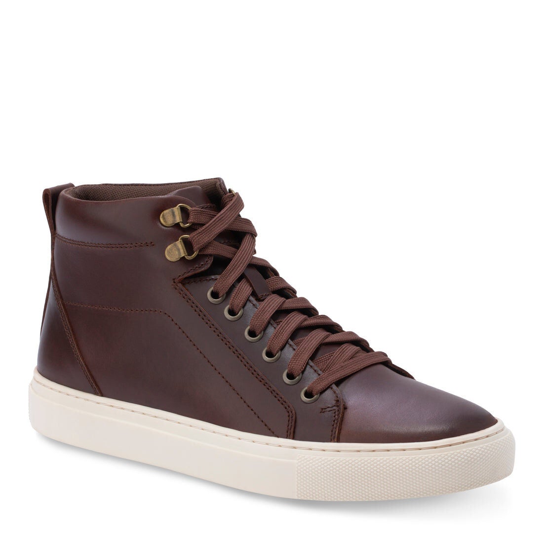 Wellington Leather High Top Sneaker, BROWN, hi-res image number 0