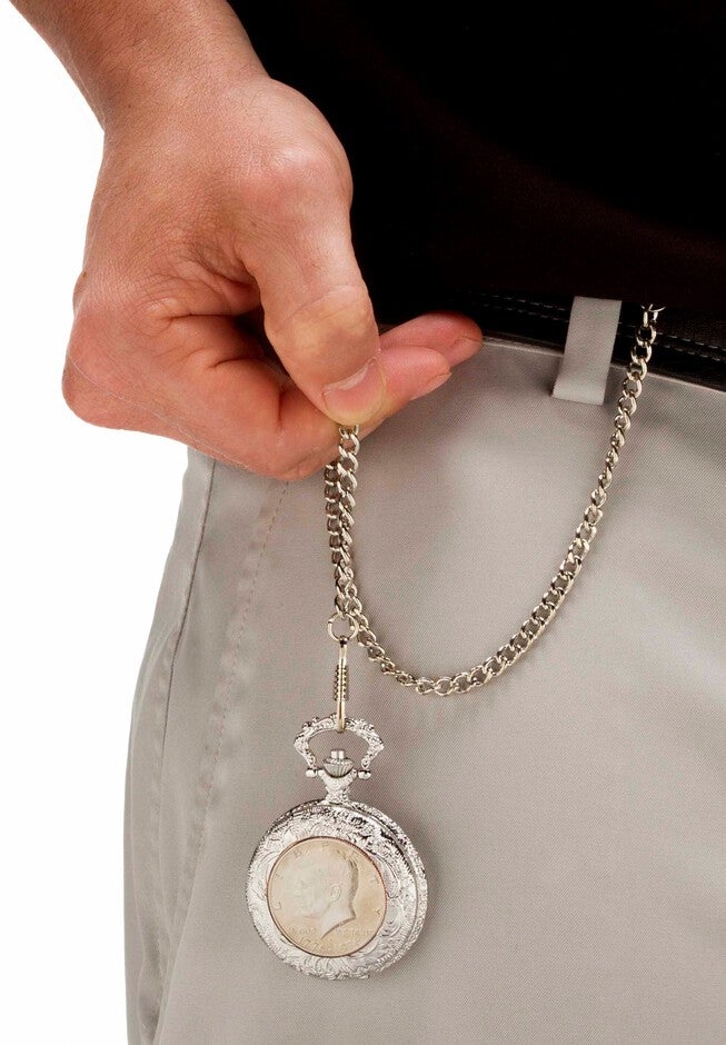 Silvertone JFK Bicentennial Watch with 13 inches Chain, , alternate image number 2