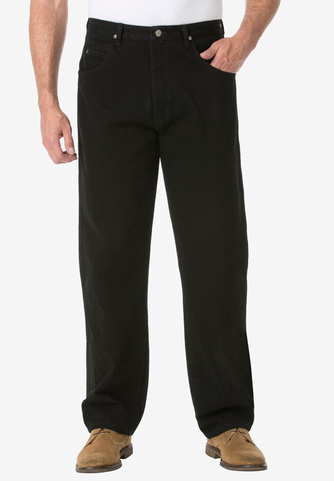 Wrangler® Relaxed Fit Classic Jeans, BLACK DENIM, hi-res image number 0