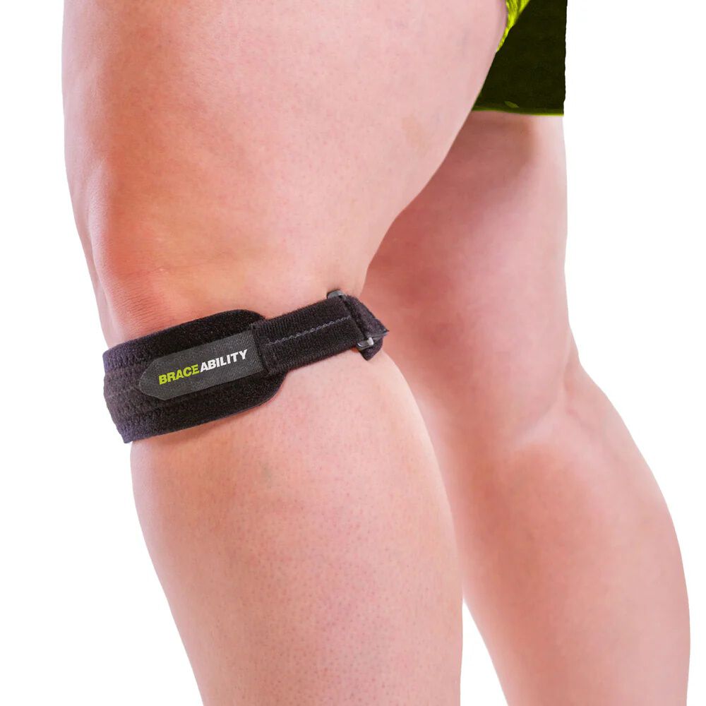 Patellar Tendon Knee Strap Brace, BLACK, alternate image number 2