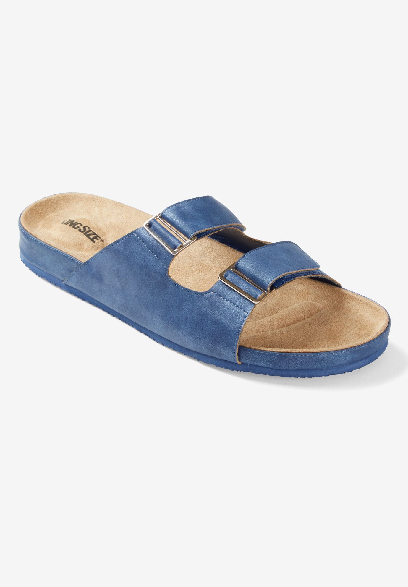 men's adjustable slides wide width