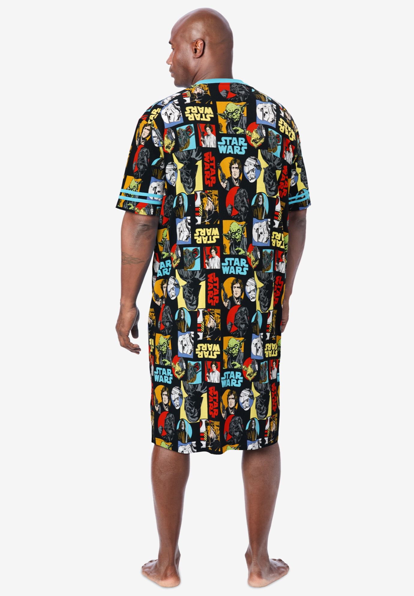 Licensed Novelty Nightshirt, RETRO STAR WARS, on-hover image number 1