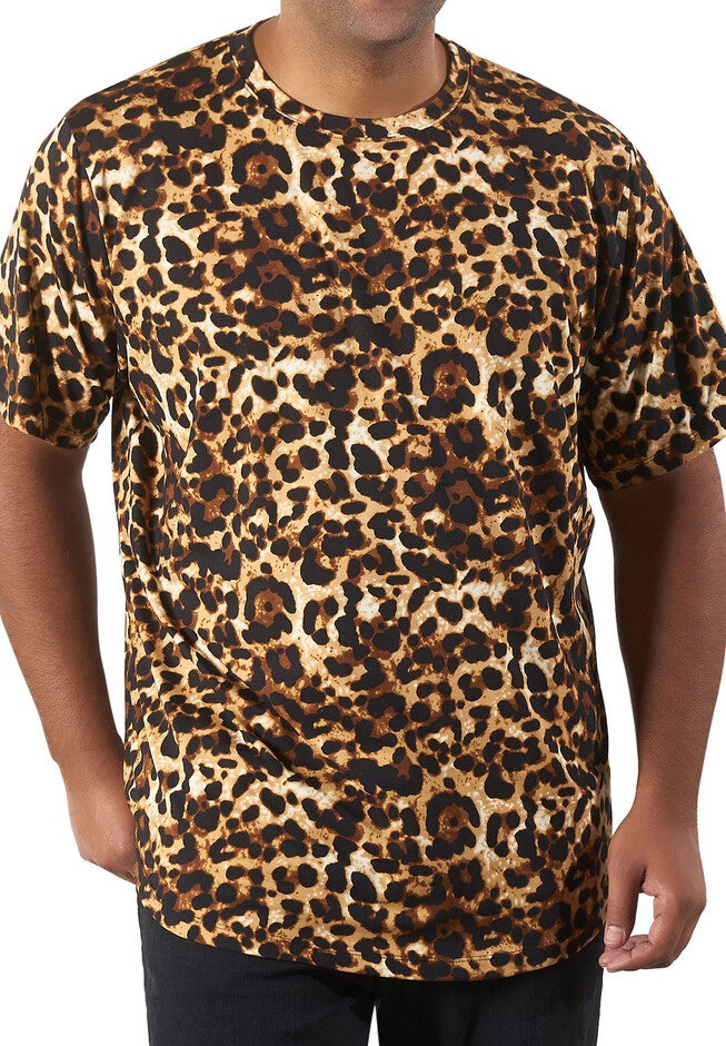 Animal Print Hi Lo Tee, LEOPARD, hi-res image number null