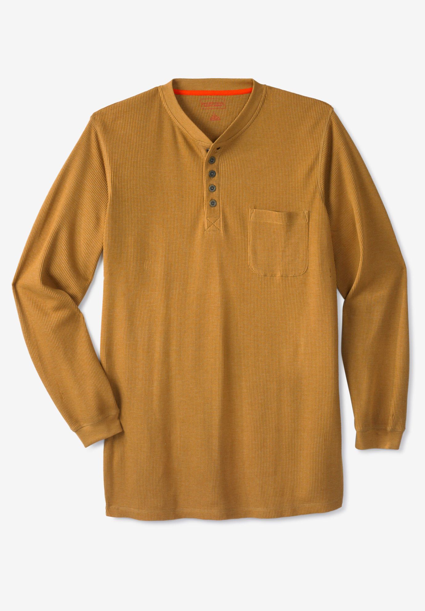 Velvet Hilary Cotton Thermal V Neck Henley - Ecru