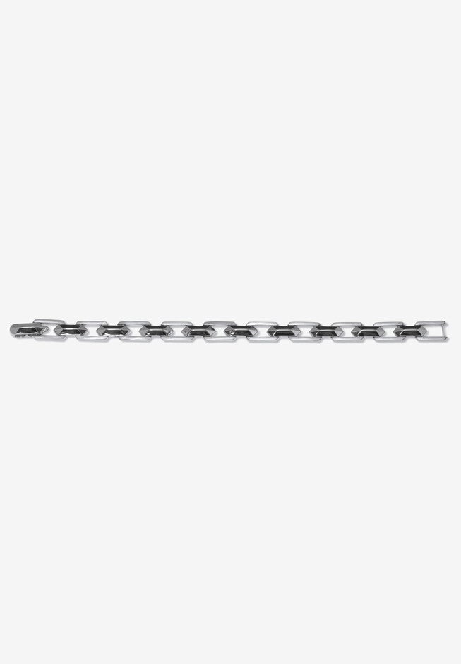 Men'S Stainless Steel Link Bracelet 9-Inch, , alternate image number null