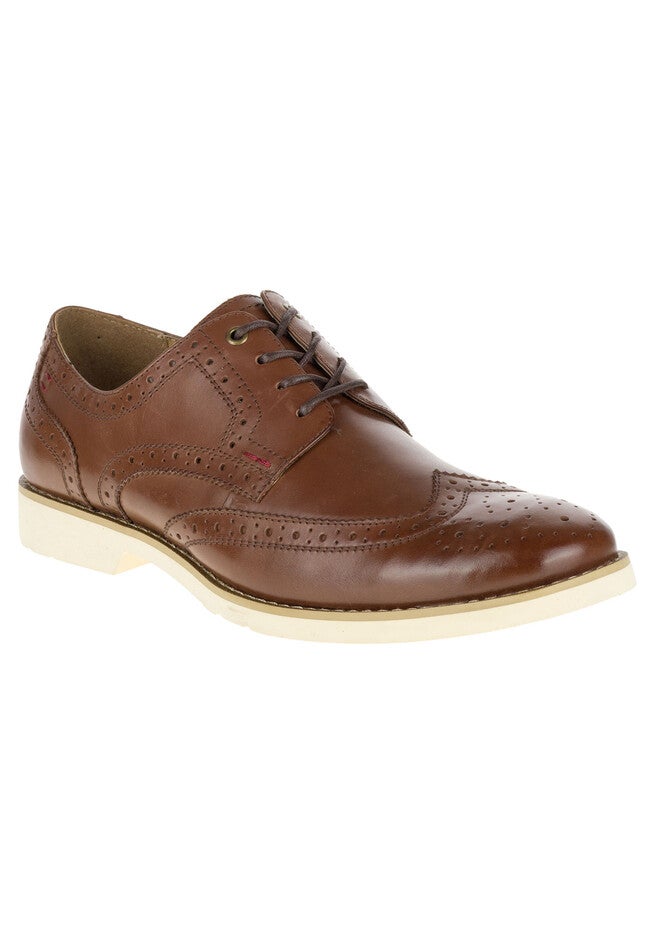 Hush Puppies® Fowler EZ Dress Wintip, COGNAC LEATHER, hi-res image number 0