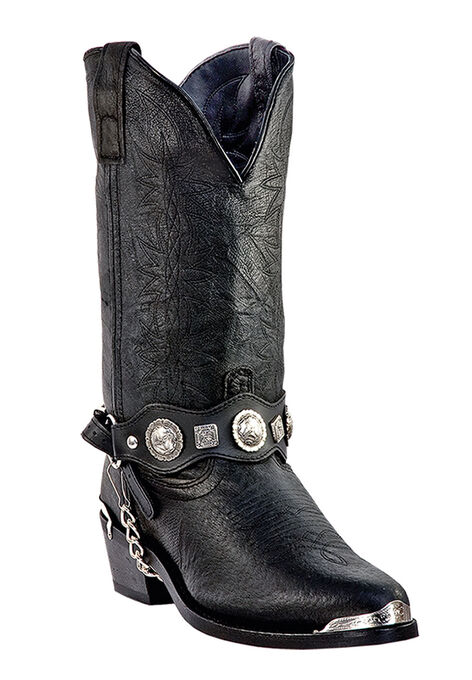 Dingo 12" Concho Western Boots, BLACK, hi-res image number null