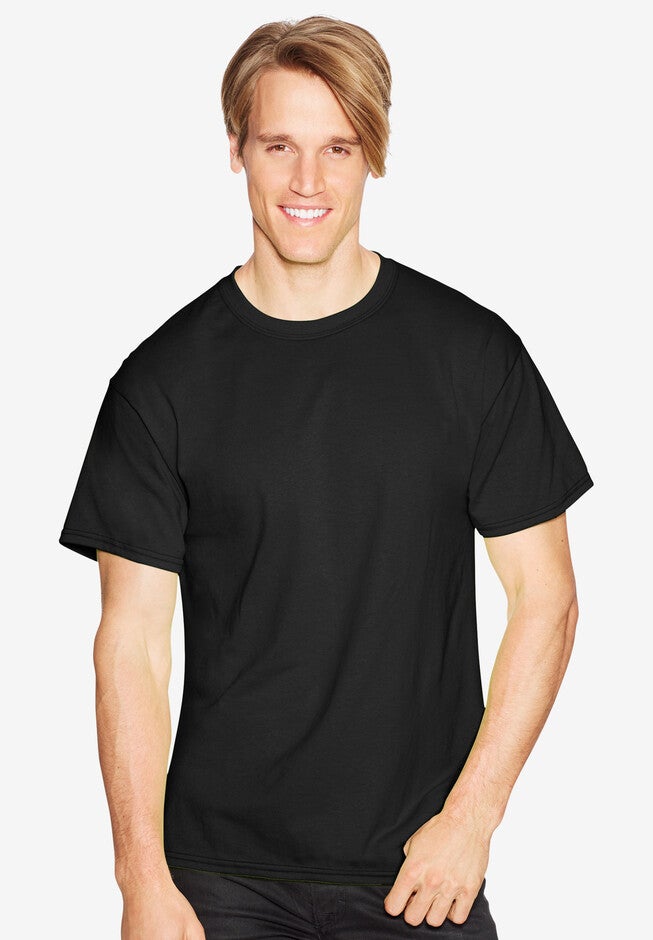 Hanes® ComfortBlend® EcoSmart® Crewneck T-Shirt, BLACK, hi-res image number null