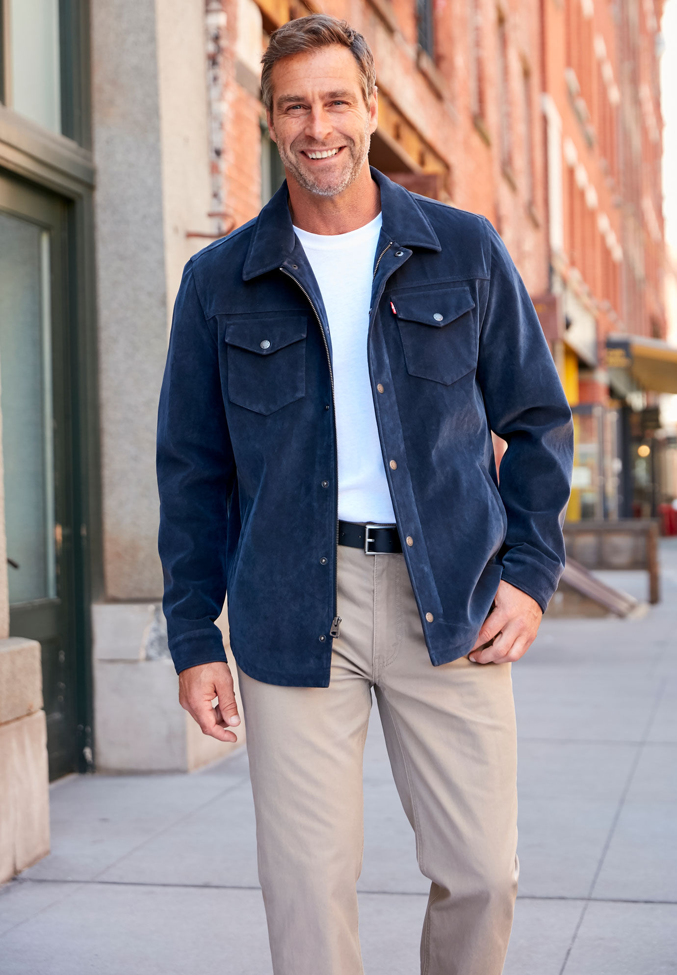 Levi's® Faux Suede Shirt Jacket | King Size