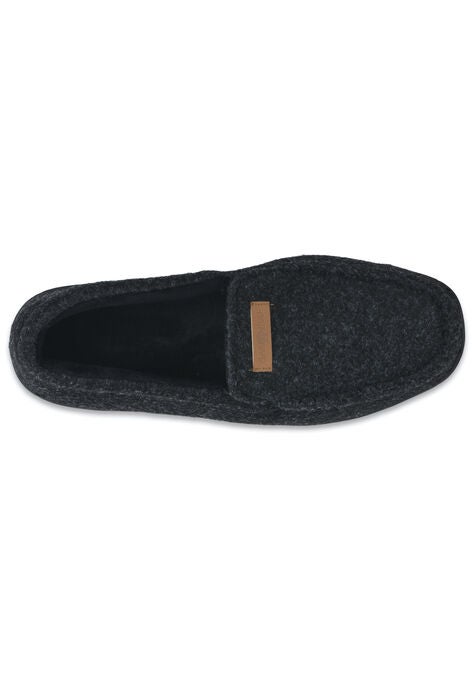 Mens Faux Wool Mocassin Slipper With Velour Lining Slippers, , alternate image number null