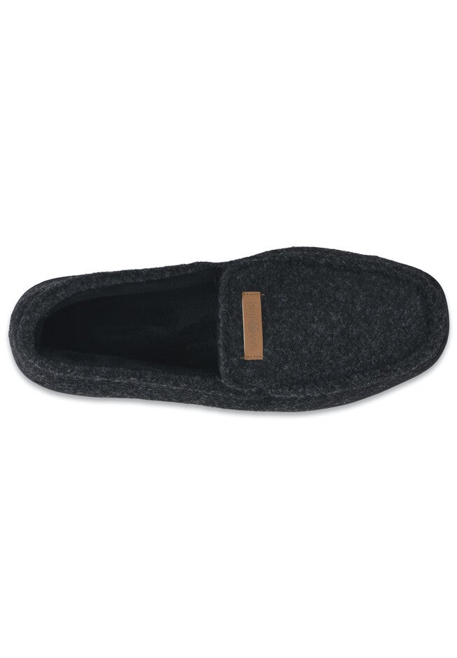 Mens Faux Wool Mocassin Slipper With Velour Lining Slippers, , alternate image number 3