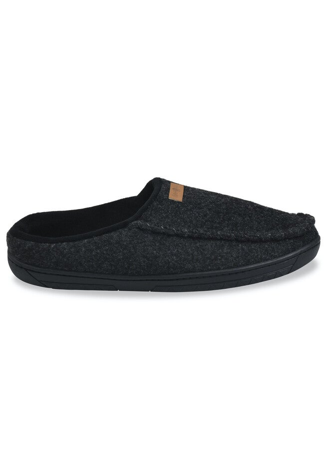 Mens Faux Wool Clog Slipper With Velour Lining Slippers, , alternate image number null