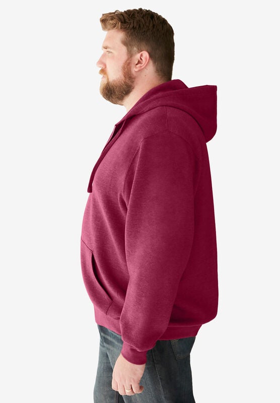 KingSize Mens Big /& Tall Fleece Zip-Front Hoodie Fleece Jacket