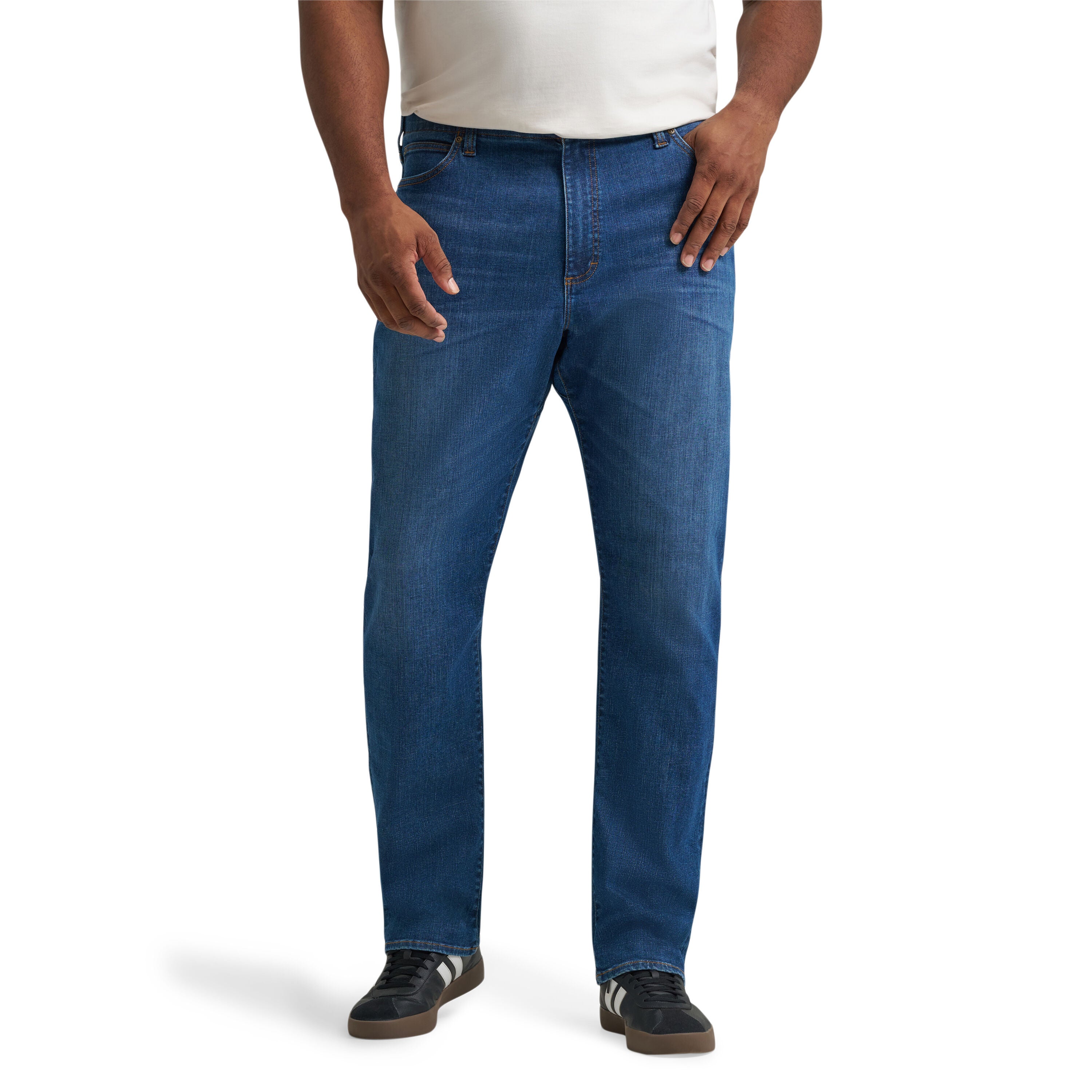 Extreme Motion Athletic Tapered Jean, ELLOS, hi-res image number 0