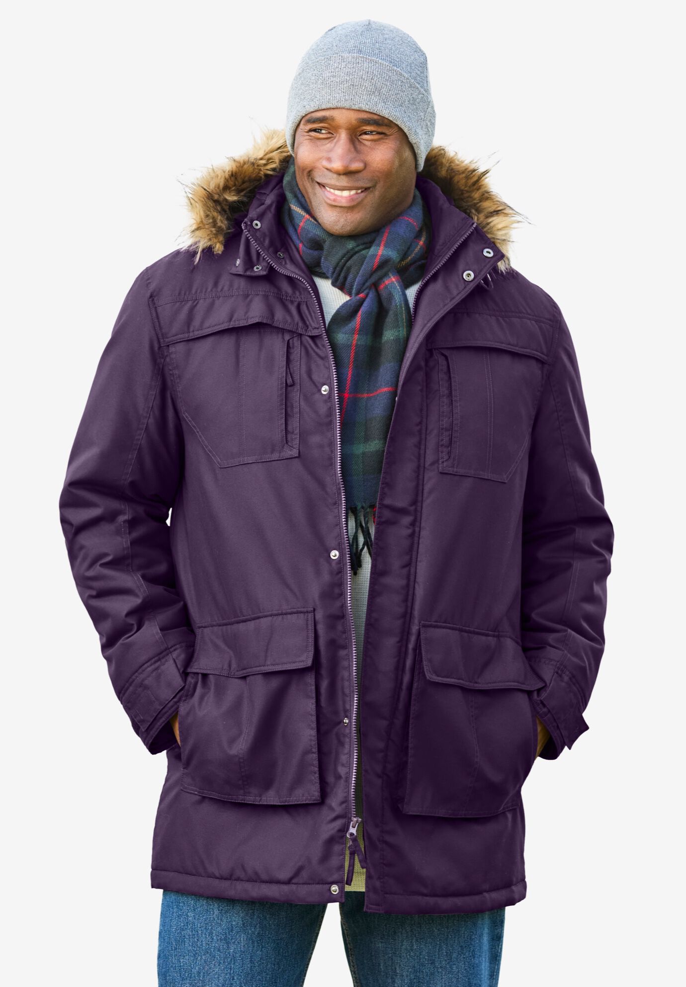 Men's snorkel parka top