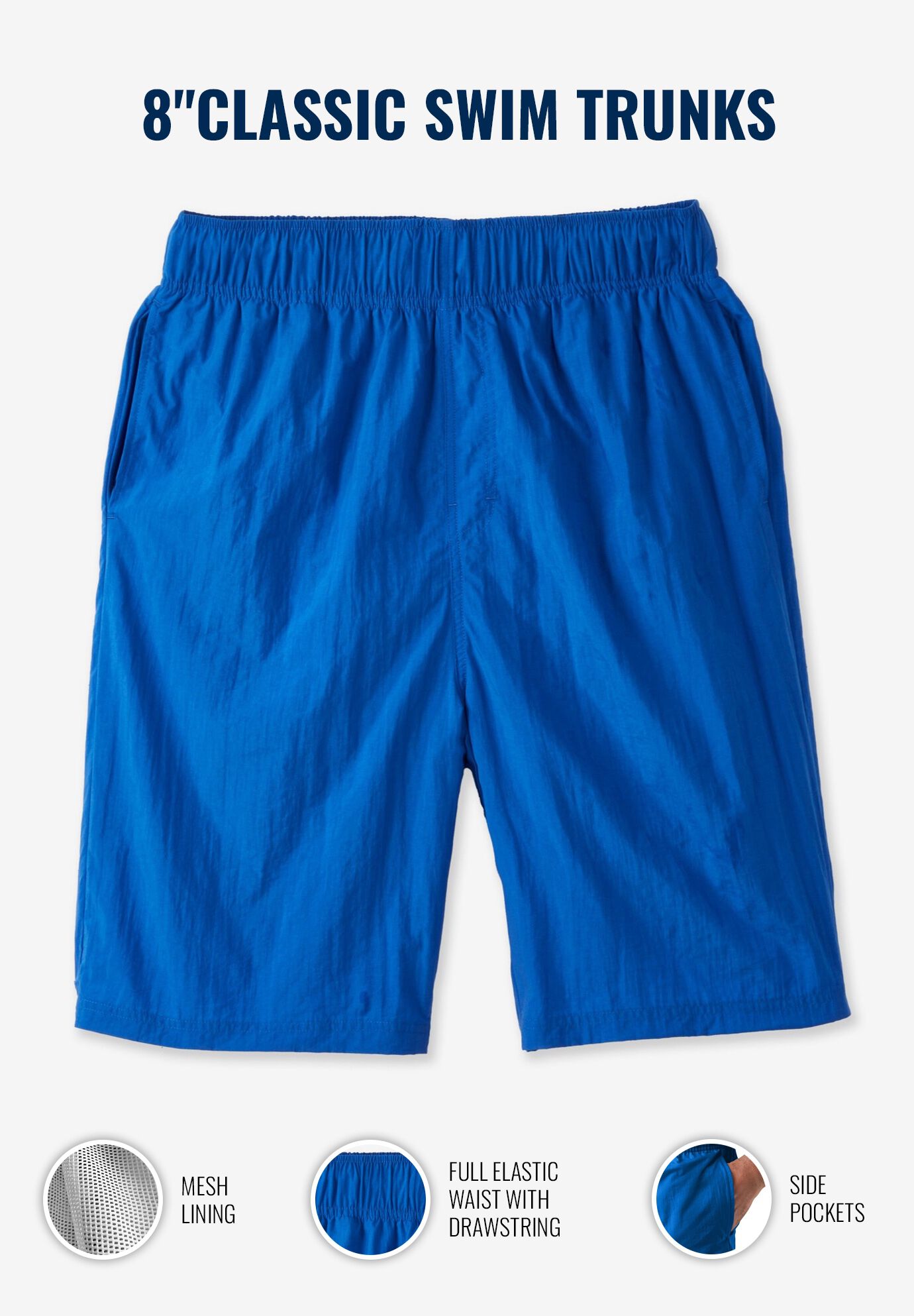 8 inch swim trunks clearance
