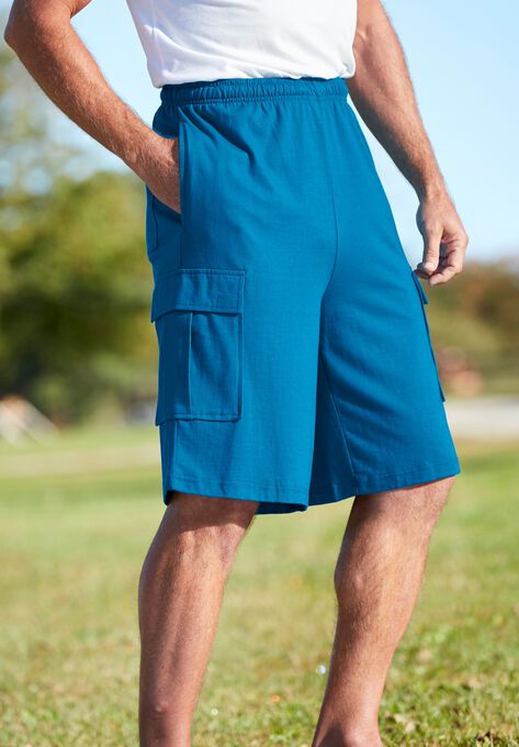 Lightweight Jersey Cargo Shorts, , alternate image number null