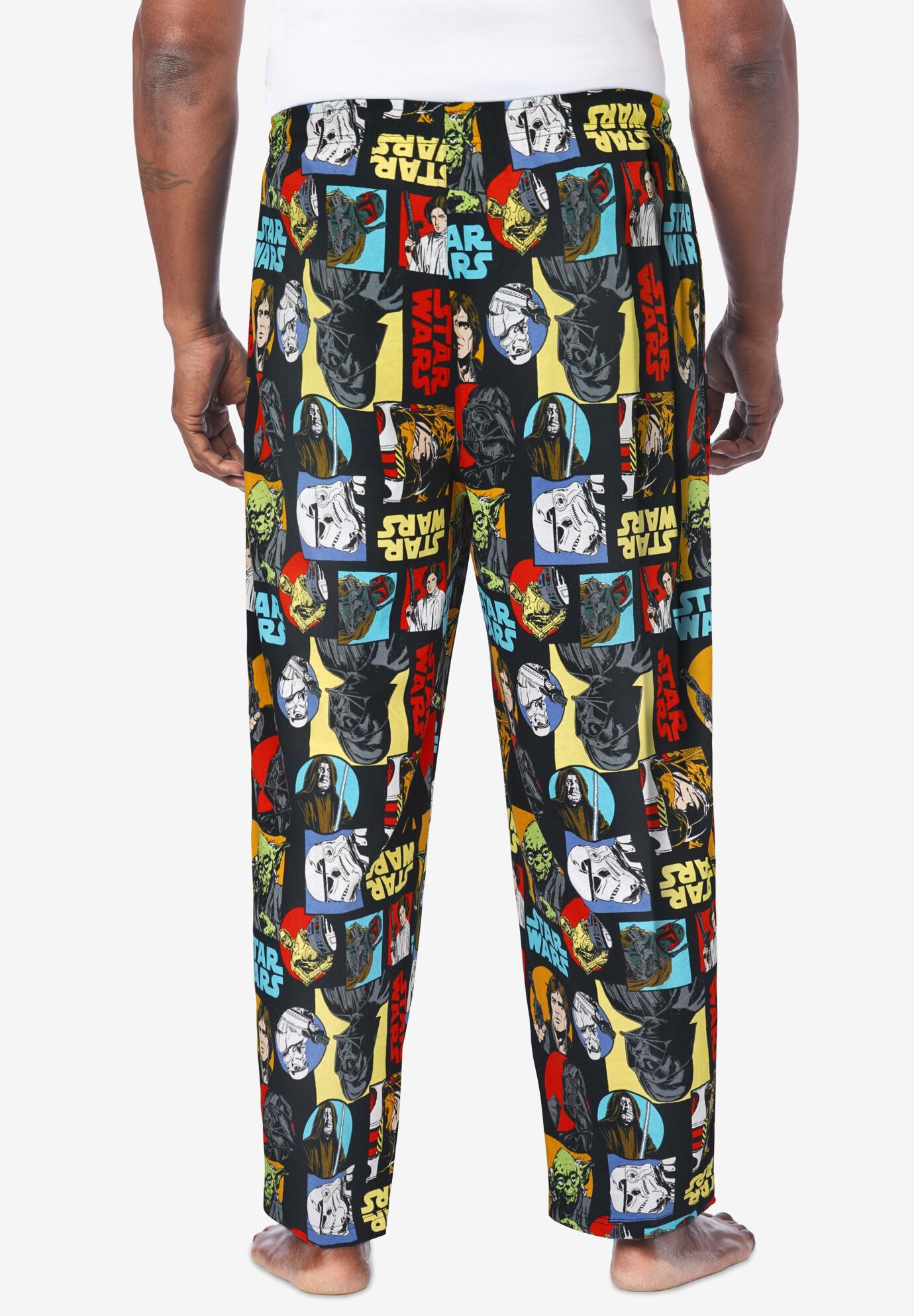 Licensed Novelty Pajama Pants, RETRO STAR WARS, on-hover image number 1