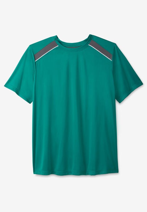 KS Sport™ Power Wicking Tee, GREEN STEEL, hi-res image number null