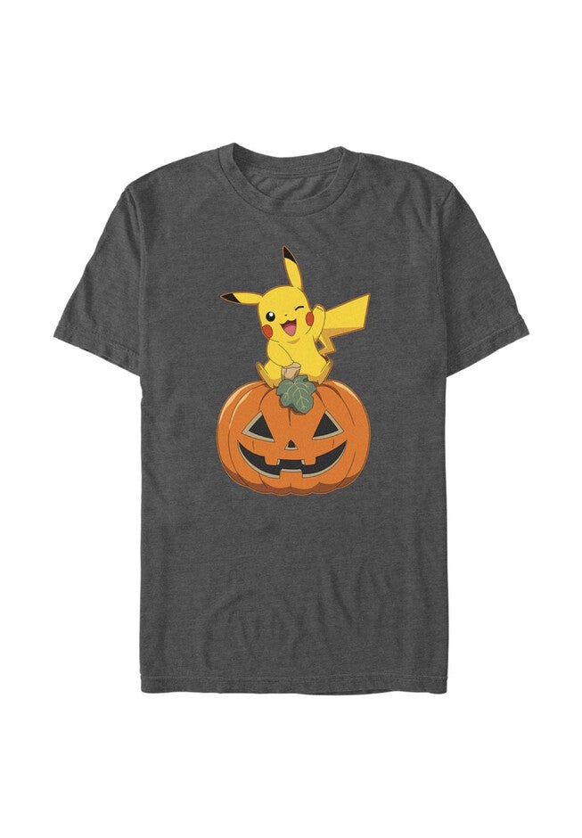 Pika Pumpkin Tee, CHARCOAL HEATHER, hi-res image number 0