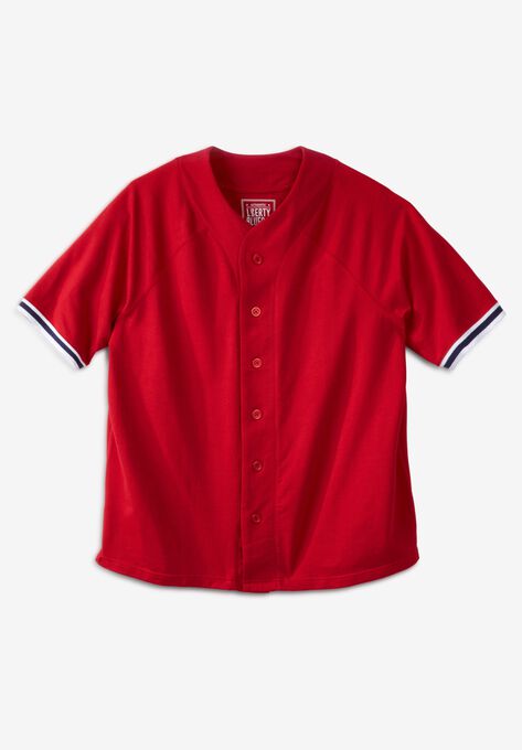 Liberty Blues™ Baseball Crewneck Shirt, RED, hi-res image number null