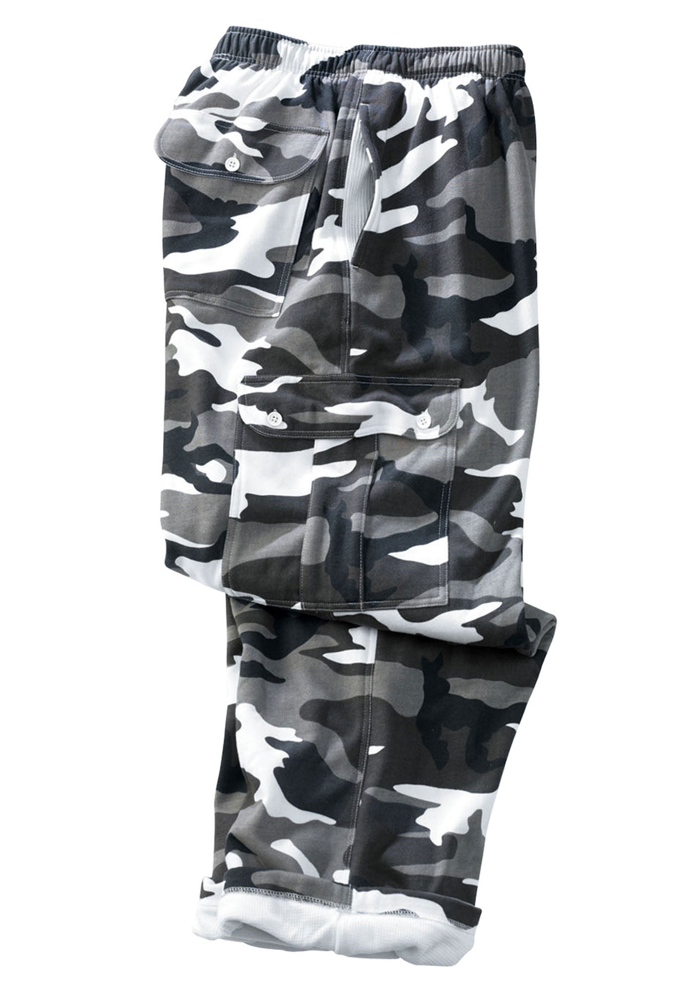 KingSize Men s Big Tall Thermal Lined Cargo Pants 3XL Black