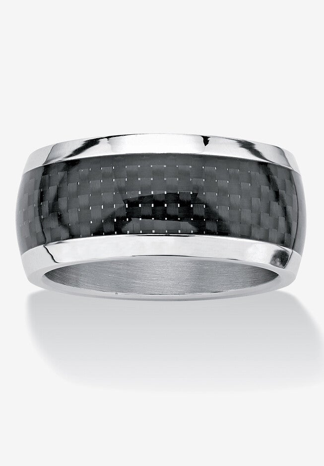 Checkerboard Ring , STAINLESS STEEL, hi-res image number 0