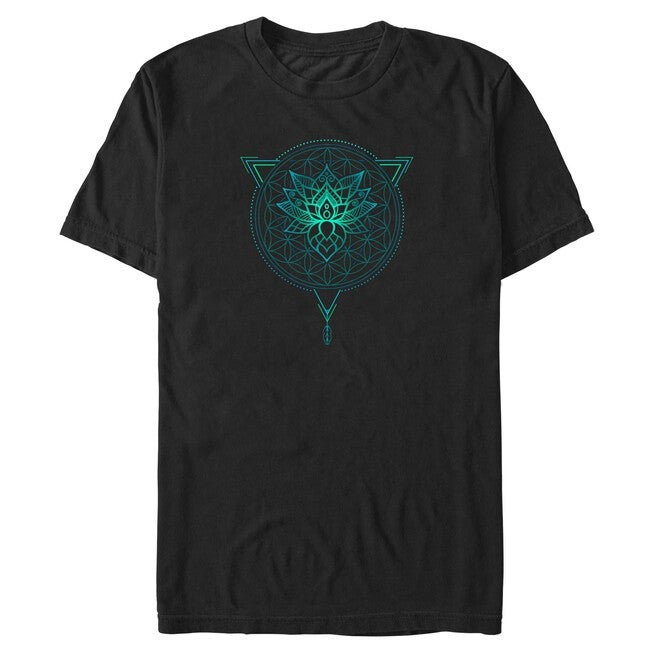 Mad Engine Lotus Flower of Life Mandala in Geometric Triangle, BLACK, hi-res image number 0