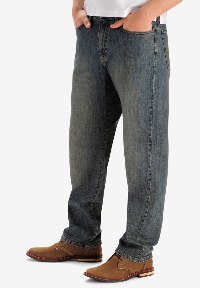 Lee® Loose Fit 5-Pocket Jeans, WORN STONE, hi-res image number 0