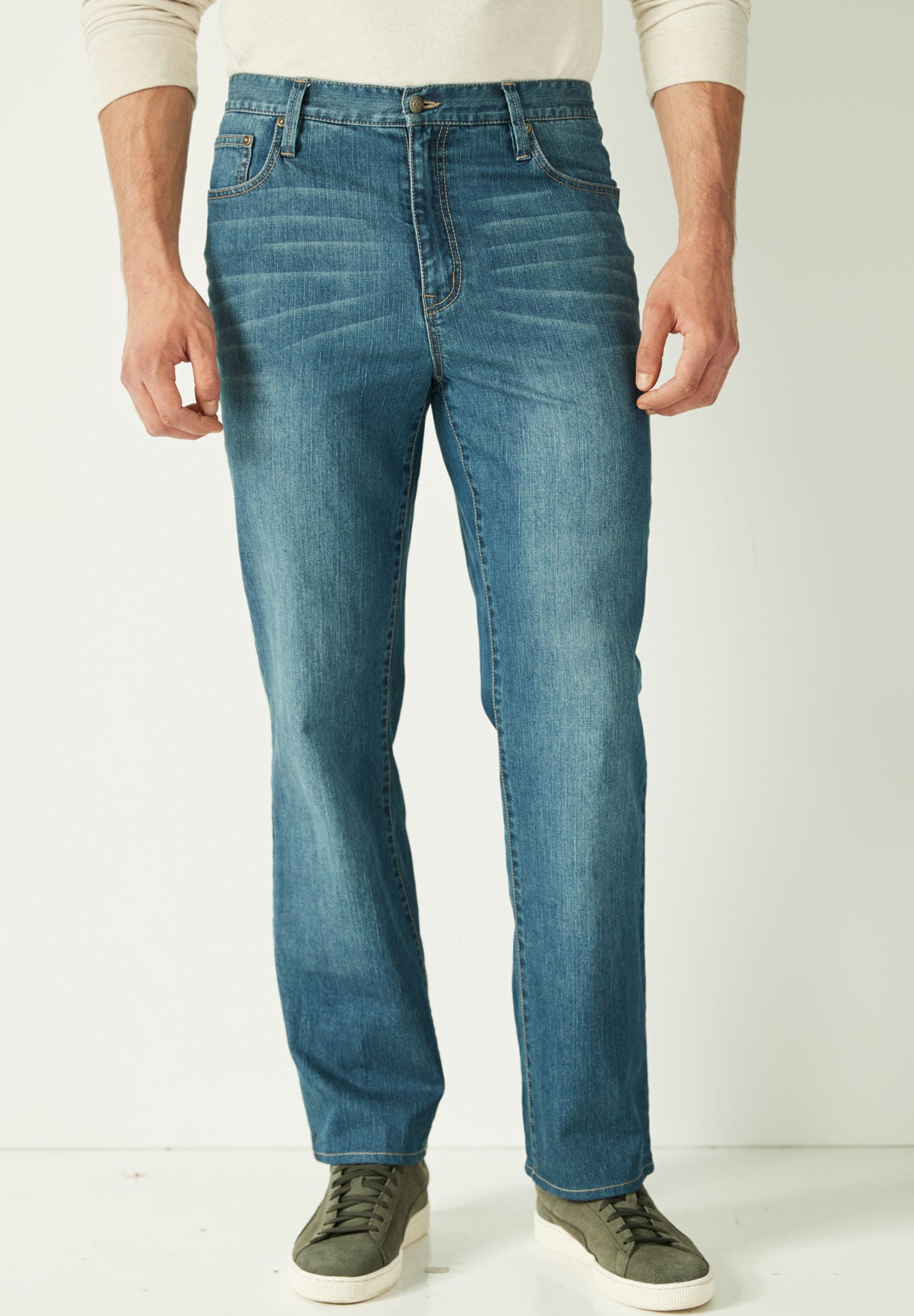 Liberty Blues Loose Fit 5 Pocket Stretch Jeans King Size