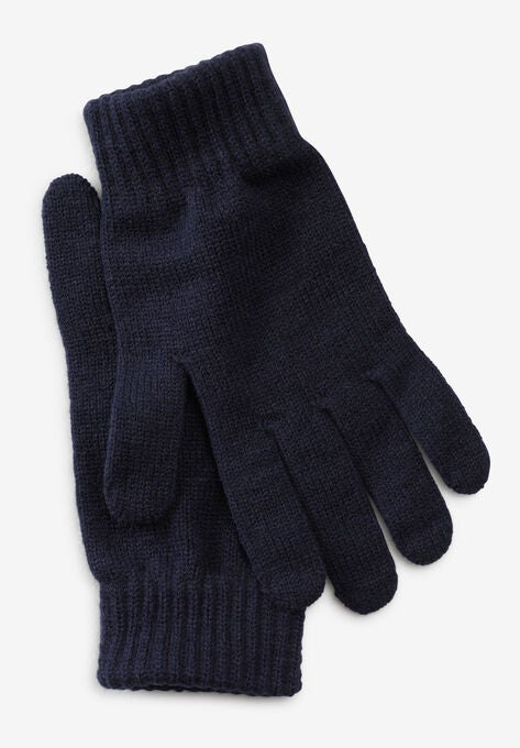 Extra Large Knit Gloves, NAVY, hi-res image number null