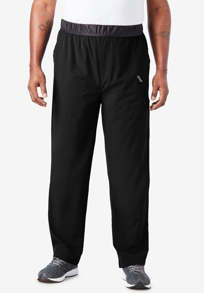 Durable KS Sport Tech Pants Quick-Drying, Black