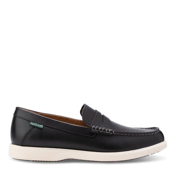 Baldwin Leather Penny Loafer, BLACK, alternate image number 2