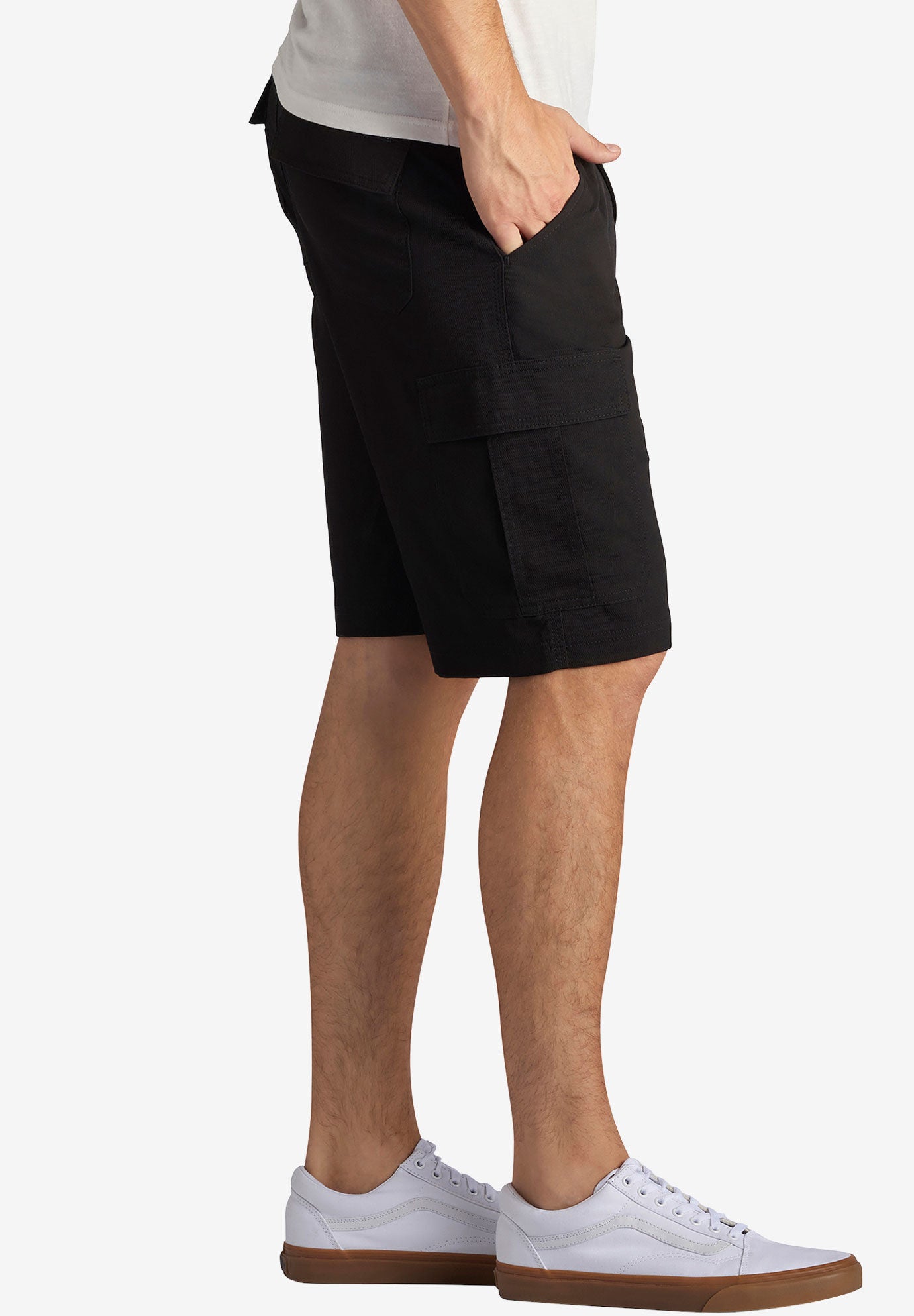 MLB■(W)Go-Core Cargo Flared Pants★送料込 Lee® Performance Cargo Moisture-Wicking Shorts, Black | King