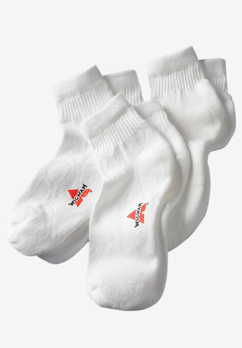 WIGWAM® Athletic Ankle Socks 6-Pack, WHITE, hi-res image number null