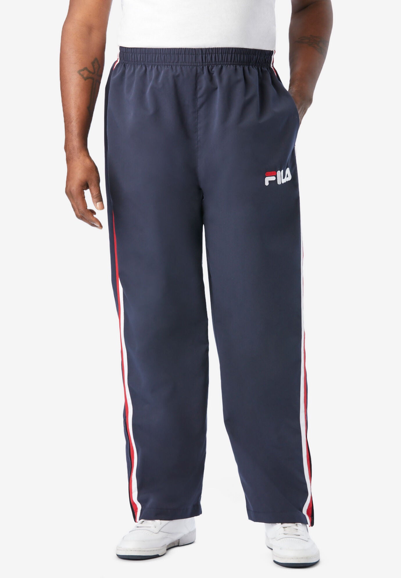 Fila side stripe pants sales