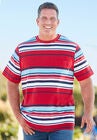 Shrink-Less™ Lightweight Pocket Crewneck T-Shirt, , alternate image number null