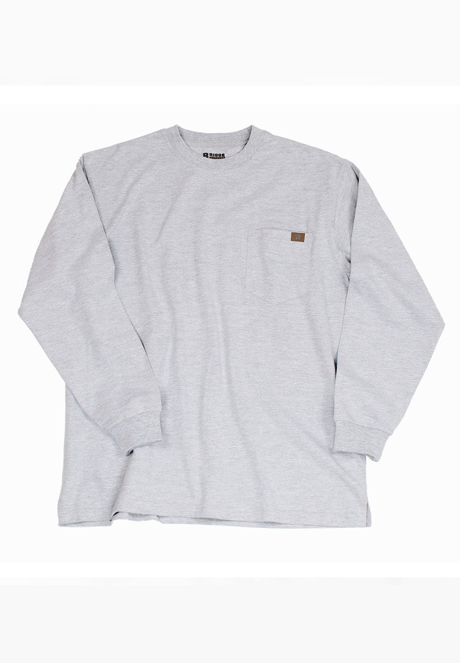 Long-Sleeve Cotton Tee with Pocket, , alternate image number 2