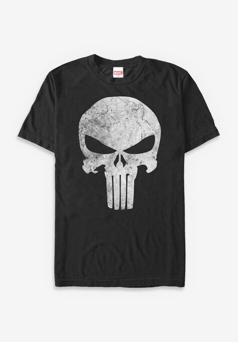 Marvel Punisher Skull Tee, BLACK, hi-res image number null