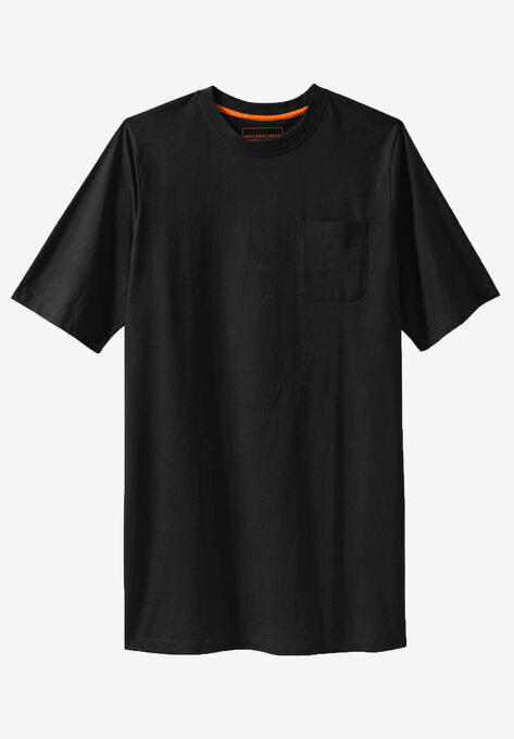 Boulder Creek® Heavyweight Longer-Length Pocket Crewneck T-Shirt | King ...