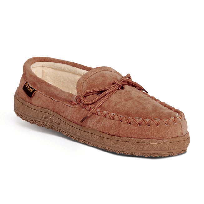 Men's Cloth Moccasin, CHESTNUT, hi-res image number 0