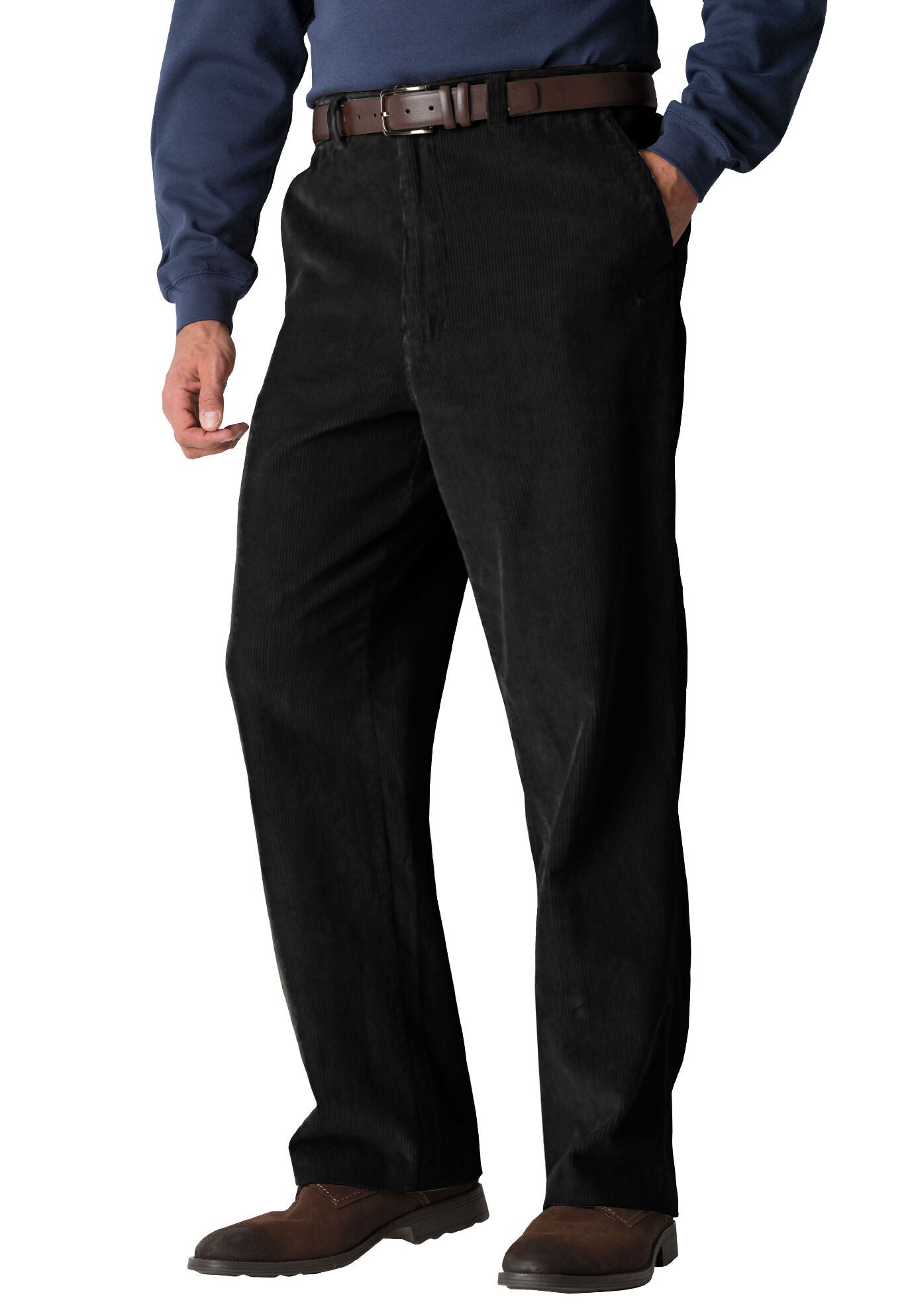 Big and tall pleated corduroy pants online